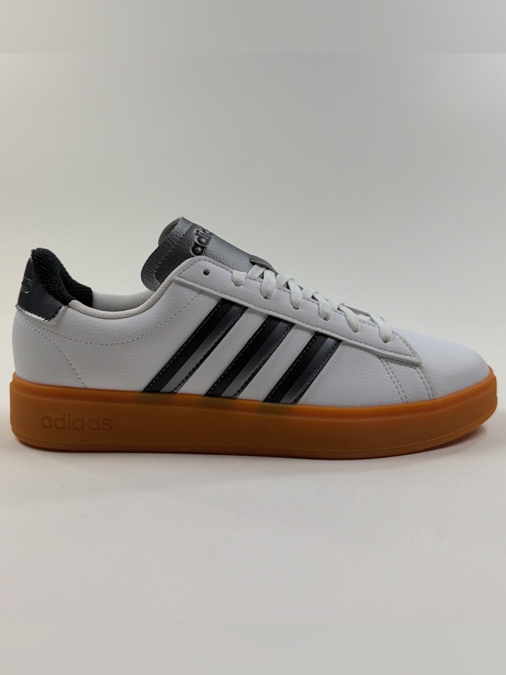 Adidas Grand Court 2.0 Womens White Black Tennis Shoes Sneakers Athletic JH8683